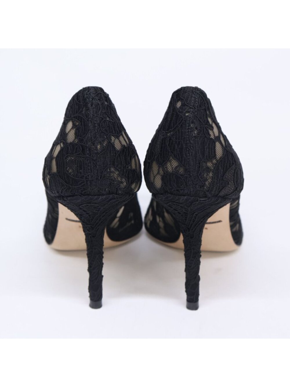 Dolce & Gabbana 231 Bijou Buckle Lace Heels Pumps - Picture 3 of 8